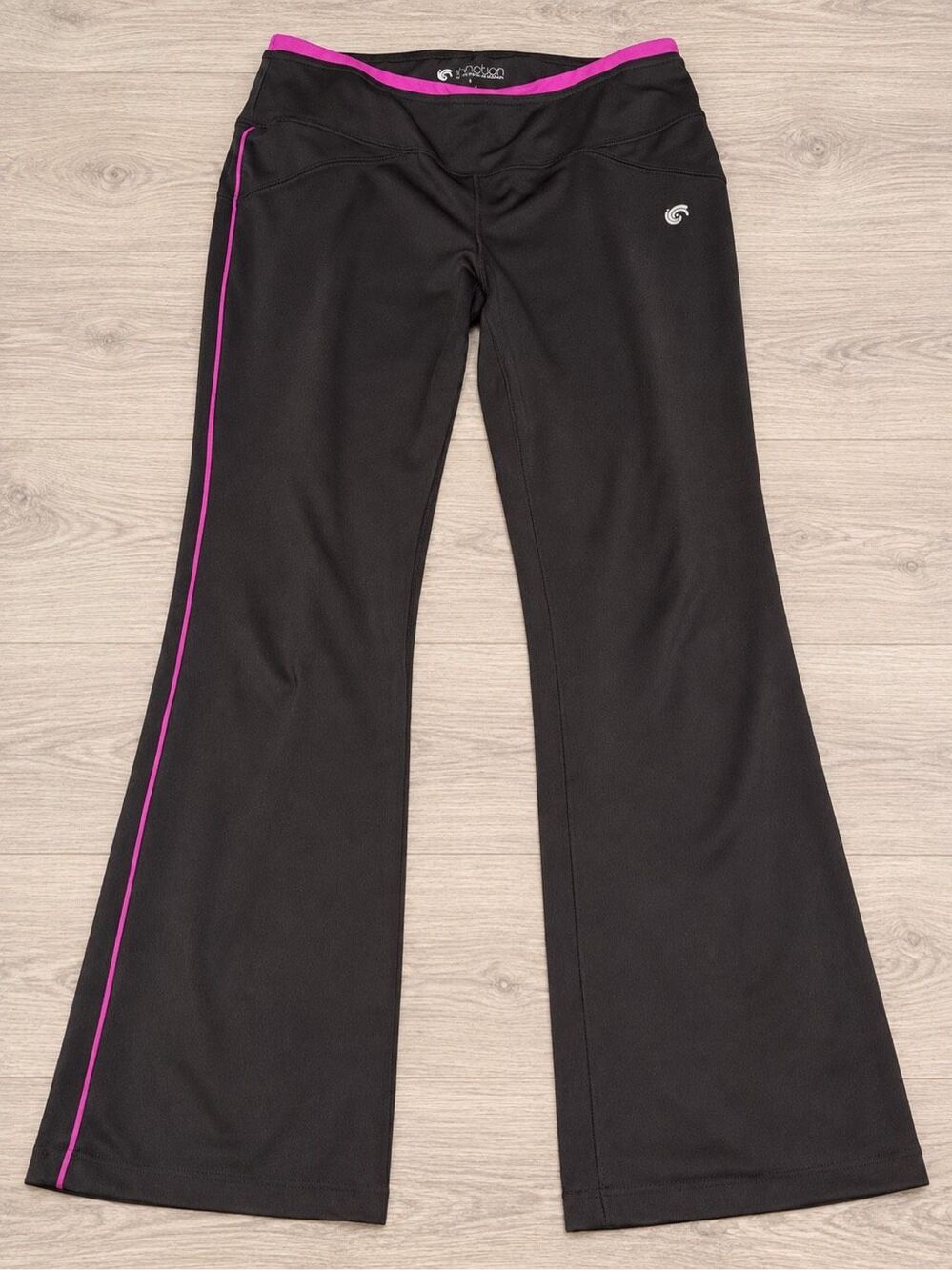 Motion by NY&C Women’s Small Black Pink Bootcut Yoga Pants Athletic Flare